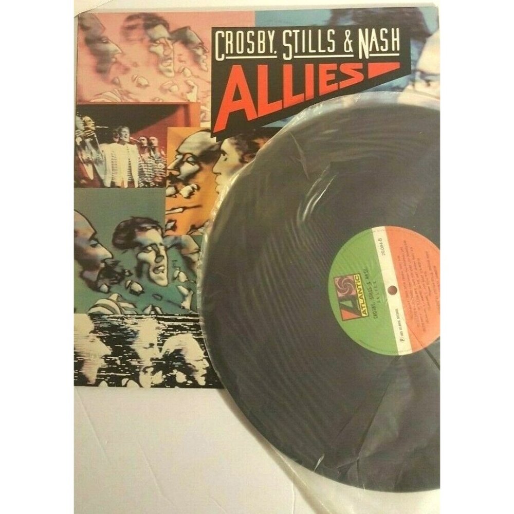 Allies Album Crosby Stills and Nash Retro Vinyl Record